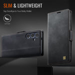 AUTSPACE for Samsung Galaxy S26+ A11 Case RFID Blocking Retro Leather Cell Phone Wallet Cover