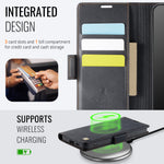 AUTSPACE for Samsung Galaxy S26+ A11 Case RFID Blocking Retro Leather Cell Phone Wallet Cover
