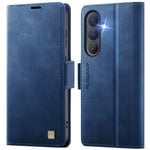 AUTSPACE for Samsung Galaxy S26+ A11 Case RFID Blocking Retro Leather Cell Phone Wallet Cover