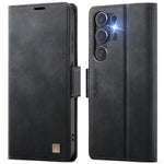 AUTSPACE for Samsung Galaxy S26 Ultra A11 etui RFID-blokerende retro-læder cover til mobiltelefon med pungfunktion