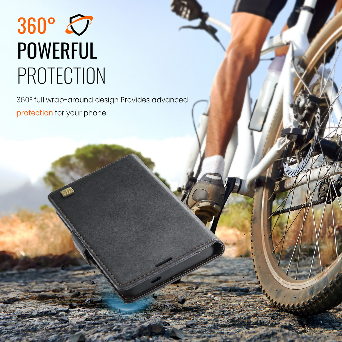 AUTSPACE for Samsung Galaxy S26 Ultra A11 etui RFID-blokerende retro-læder cover til mobiltelefon med pungfunktion