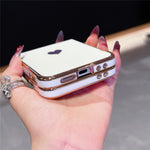 For Samsung Galaxy Z Flip7 FE 5G / Z Flip6 5G Case TPU Phone Back Cover Electroplating Heart Pattern