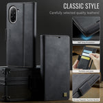 AUTSPACE for Xiaomi Redmi A5 NFC (EU) (173.45mm) A11 Case RFID Blocking Retro Leather Cell Phone Wallet Cover