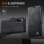 AUTSPACE for Xiaomi Redmi A5 NFC (EU) (173.45mm) A11 Case RFID Blocking Retro Leather Cell Phone Wallet Cover