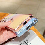 For Samsung Galaxy S24 Ultra Case Dazzling Design Electroplating Heart Pattern TPU Phone Cover