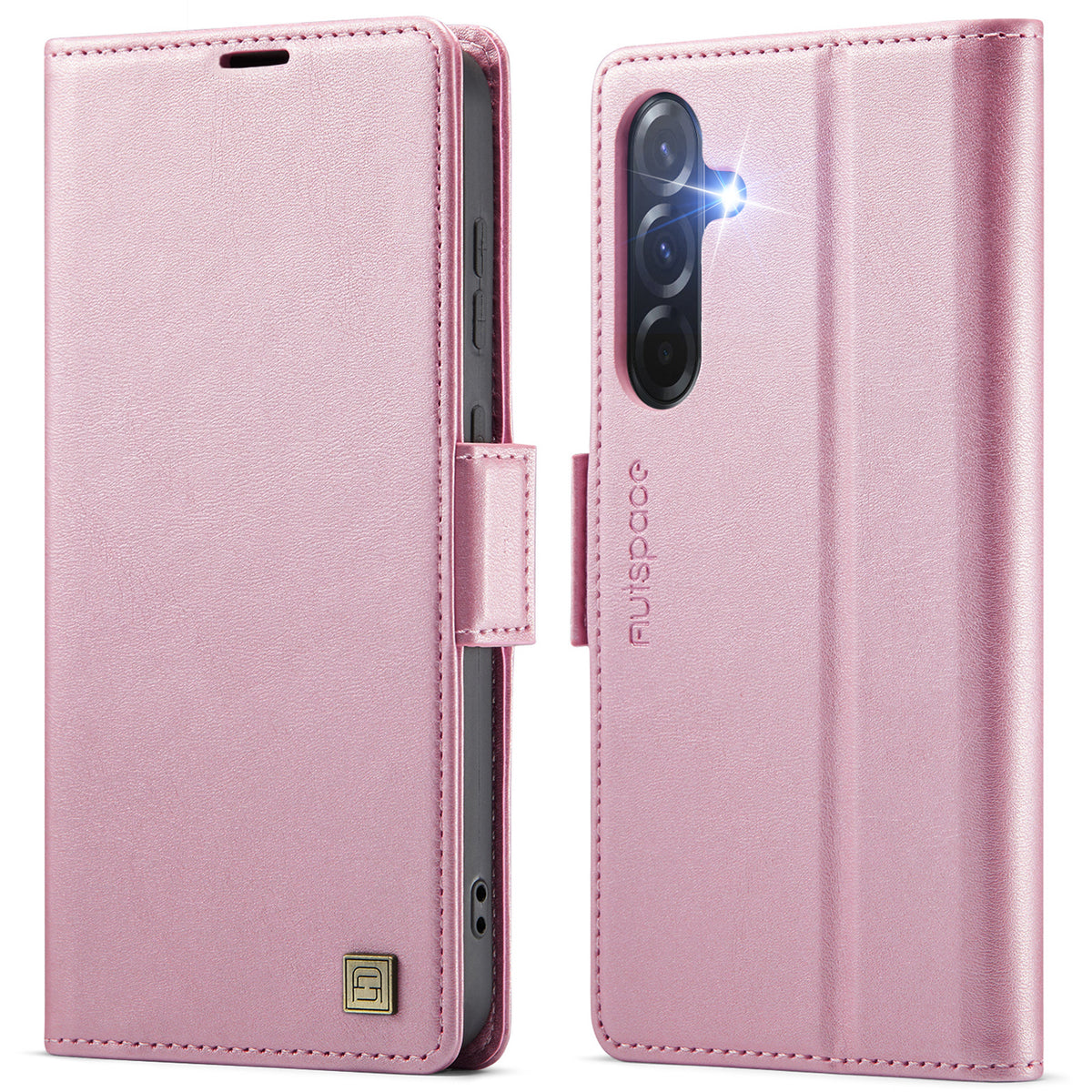 AUTSPACE til Samsung Galaxy A37 5G A11 Cover RFID-blokerende Retro Læder Mobiltelefon Pung Cover