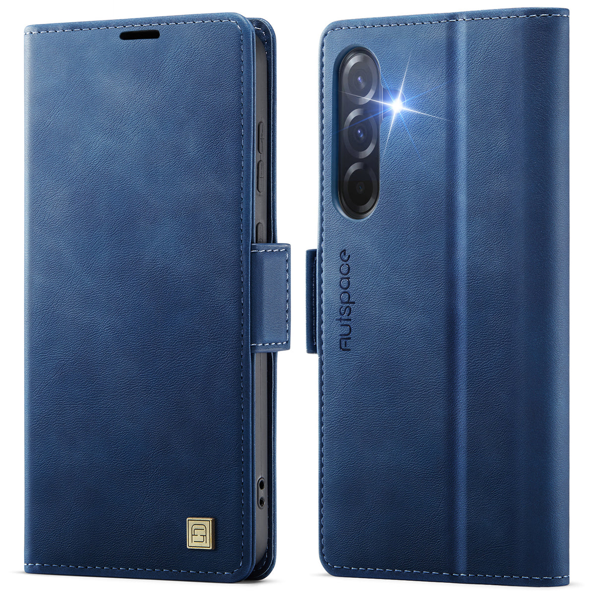 AUTSPACE til Samsung Galaxy A37 5G A11 Cover RFID-blokerende Retro Læder Mobiltelefon Pung Cover