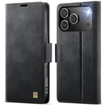 AUTSPACE for iPhone 17 Pro Max A11 Case RFID Blocking Retro Leather Cell Phone Wallet Cover