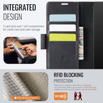 AUTSPACE for Xiaomi Redmi Note 15 Pro 4G (Global) A11 Case RFID Blocking Retro Leather Cell Phone Wallet Cover