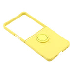 For Samsung Galaxy Z Flip8 Silicone Case with Strap Ring Kickstand Phone Cover