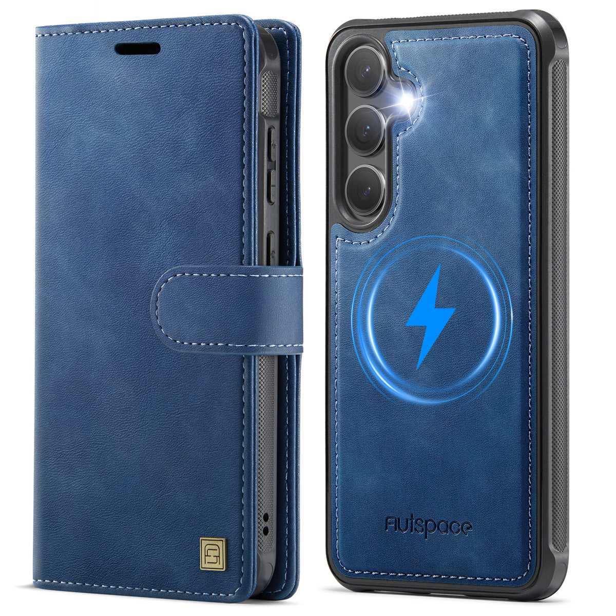 AUTSPACE til Samsung Galaxy S26+ A05 Cover Pung Stativ Aftageligt Læder Magnetisk Telefoncover