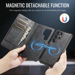 AUTSPACE for Samsung Galaxy S26 Ultra A05 Case Wallet Stand Detachable Leather Magnetic Phone Cover