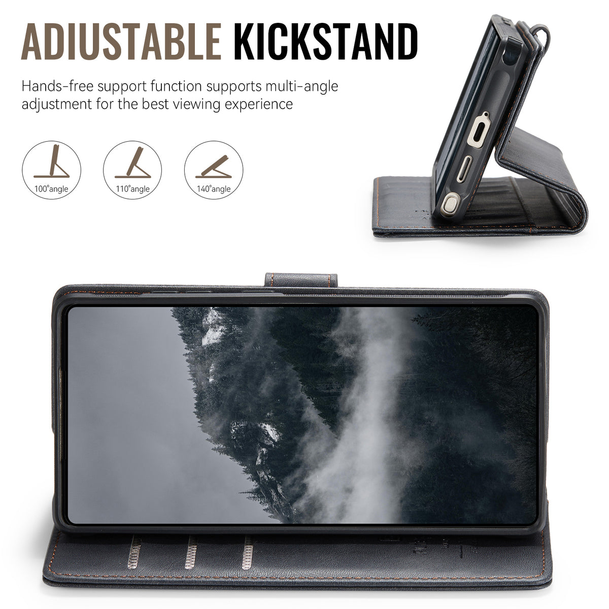 AUTSPACE for Samsung Galaxy S26 Ultra A05 Case Wallet Stand Detachable Leather Magnetic Phone Cover