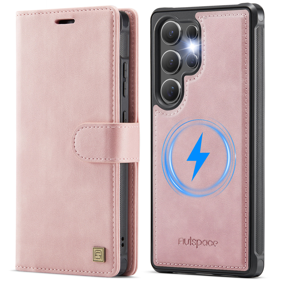 AUTSPACE for Samsung Galaxy S26 Ultra A05 Case Wallet Stand Detachable Leather Magnetic Phone Cover