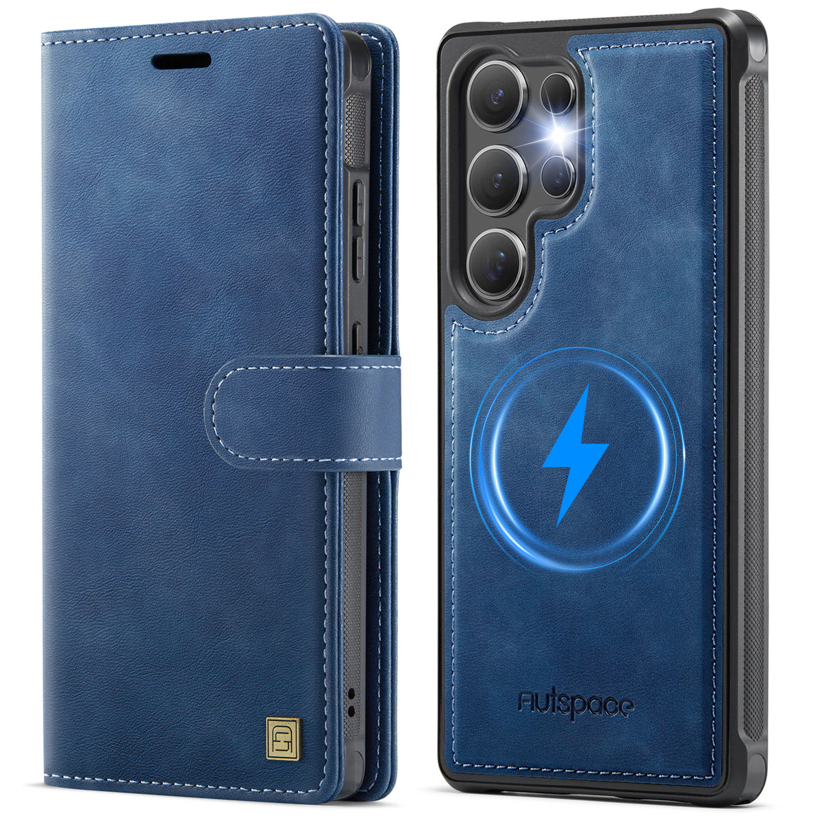 AUTSPACE for Samsung Galaxy S26 Ultra A05 Case Wallet Stand Detachable Leather Magnetic Phone Cover