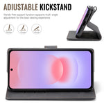 AUTSPACE for Samsung Galaxy A27 5G A05 Case Wallet Stand Detachable Leather Magnetic Phone Cover