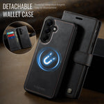 AUTSPACE for Samsung Galaxy A27 5G A05 Case Wallet Stand Detachable Leather Magnetic Phone Cover