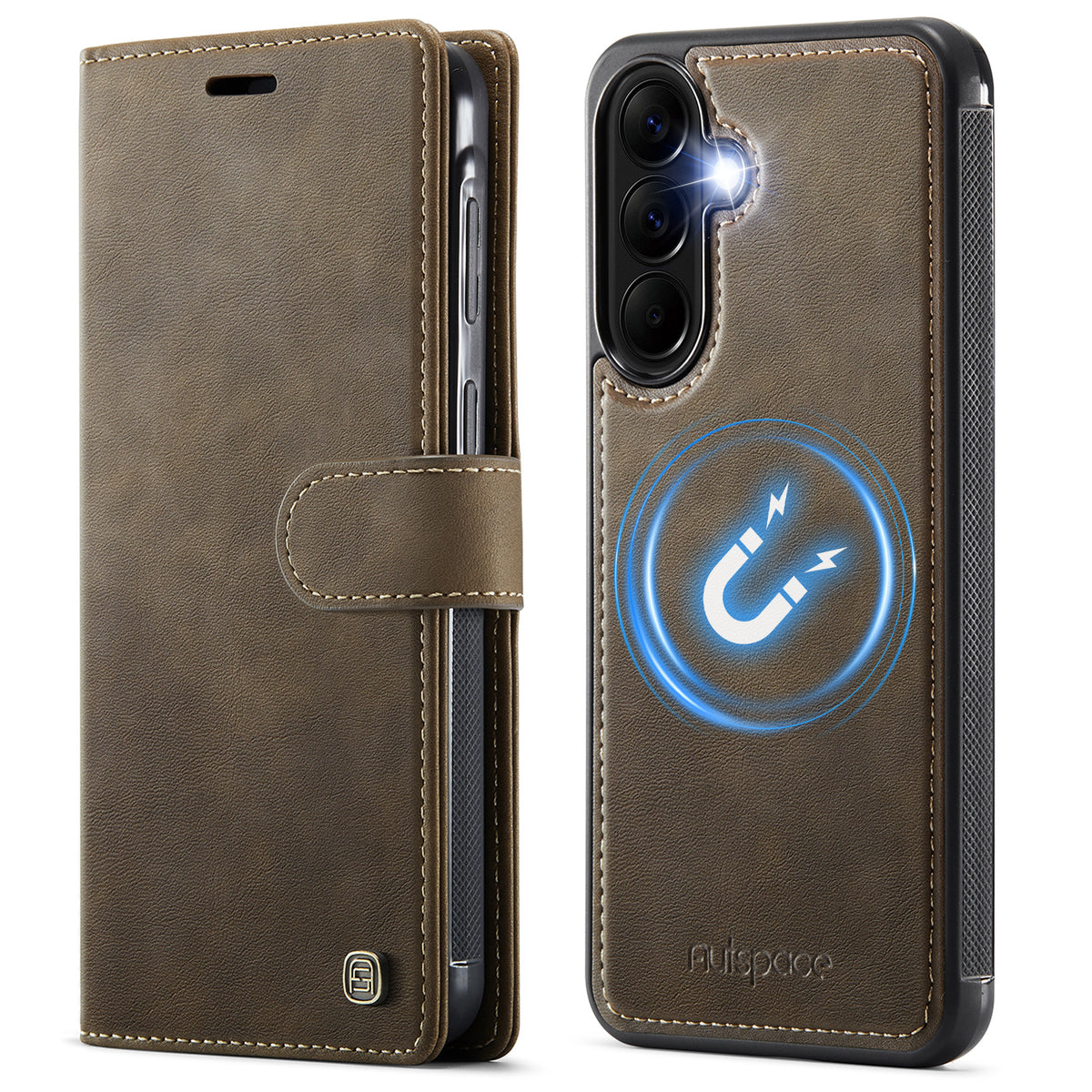 AUTSPACE for Samsung Galaxy A56 5G A05 Case Wallet Stand Detachable Leather Magnetic Phone Cover
