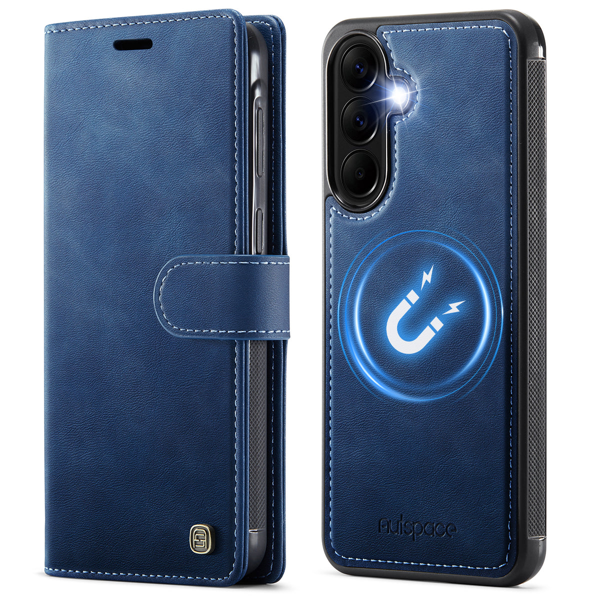 AUTSPACE for Samsung Galaxy A37 5G A05 Case Wallet Stand Detachable Leather Magnetic Phone Cover