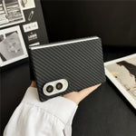 For Samsung Galaxy Z Fold8 Magnetic Case Carbon Fiber Texture PC Phone Cover with Screen Protector