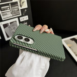 For Samsung Galaxy Z Fold8 Magnetic Case Carbon Fiber Texture PC Phone Cover with Screen Protector