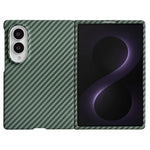 For Samsung Galaxy Z Fold8 Magnetic Case Carbon Fiber Texture PC Phone Cover with Screen Protector