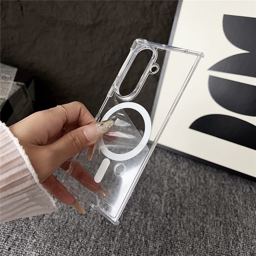 Til Samsung Galaxy Z Fold8 Ultra Magnetisk Cover Gennemsigtig Akrylbagside Telefoncover