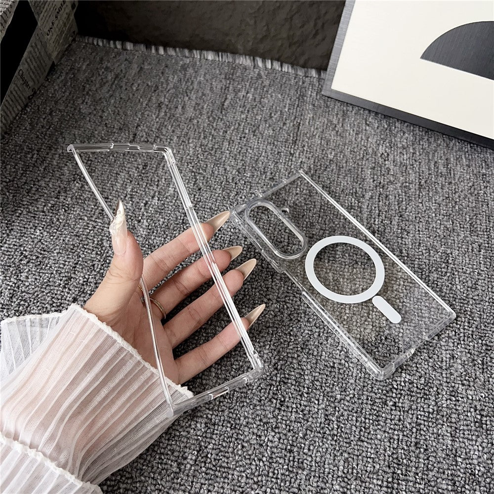 Til Samsung Galaxy Z Fold8 Ultra Magnetisk Cover Gennemsigtig Akrylbagside Telefoncover