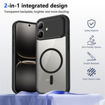 For Infinix Smart 20 4G Magnetic Case Transparent PC + TPU Shockproof Skin-friendly Phone Cover