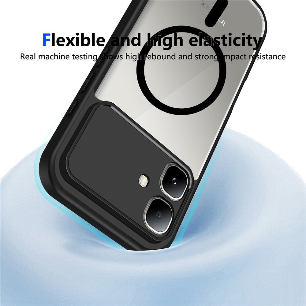 For Infinix Smart 20 4G Magnetic Case Transparent PC + TPU Shockproof Skin-friendly Phone Cover