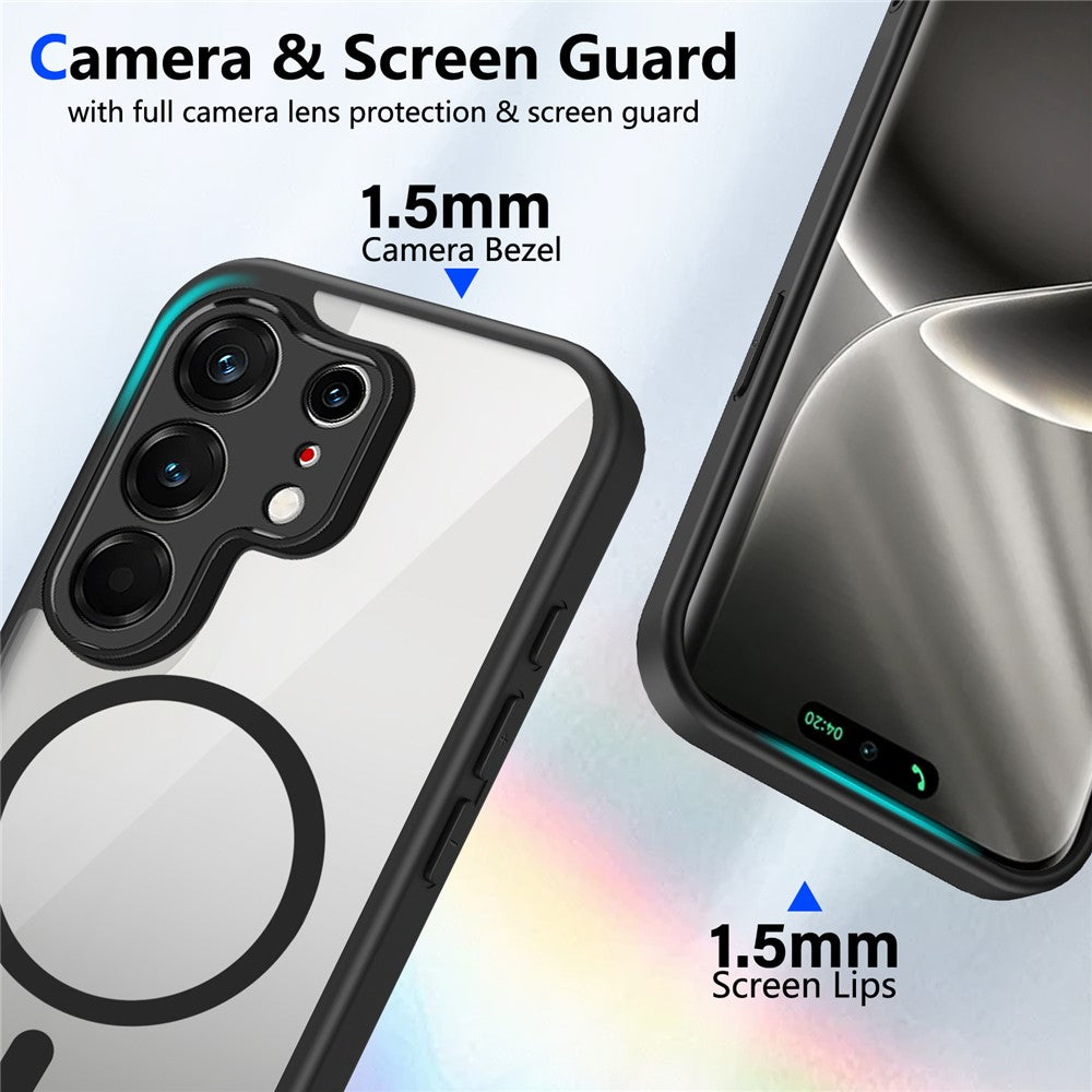 TECNO Camon 50 Pro 4G / 50 Pro 5G / 50 Ultra 5G Magnetiskt skal Transparent PC + TPU Stötsäkert Hudvänligt mobilskal