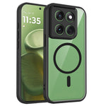 For Motorola Edge 60 Pro 5G Magnetic Case Transparent PC + TPU Shockproof Skin-friendly Phone Cover