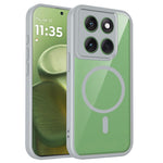 For Motorola Edge 60 Pro 5G Magnetic Case Transparent PC + TPU Shockproof Skin-friendly Phone Cover