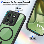 For Motorola Edge 70 5G Magnetic Case Transparent PC + TPU Shockproof Skin-friendly Phone Cover