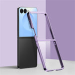 For Samsung Galaxy Z Flip8 Case Electroplating Ultra Thin Transparent PC Phone Cover
