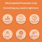 For Samsung Galaxy Z Flip8 Case Electroplating Ultra Thin Transparent PC Phone Cover