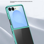 For Samsung Galaxy Z Flip8 Case Electroplating Ultra Thin Transparent PC Phone Cover