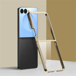 For Samsung Galaxy Z Flip8 Case Electroplating Ultra Thin Transparent PC Phone Cover