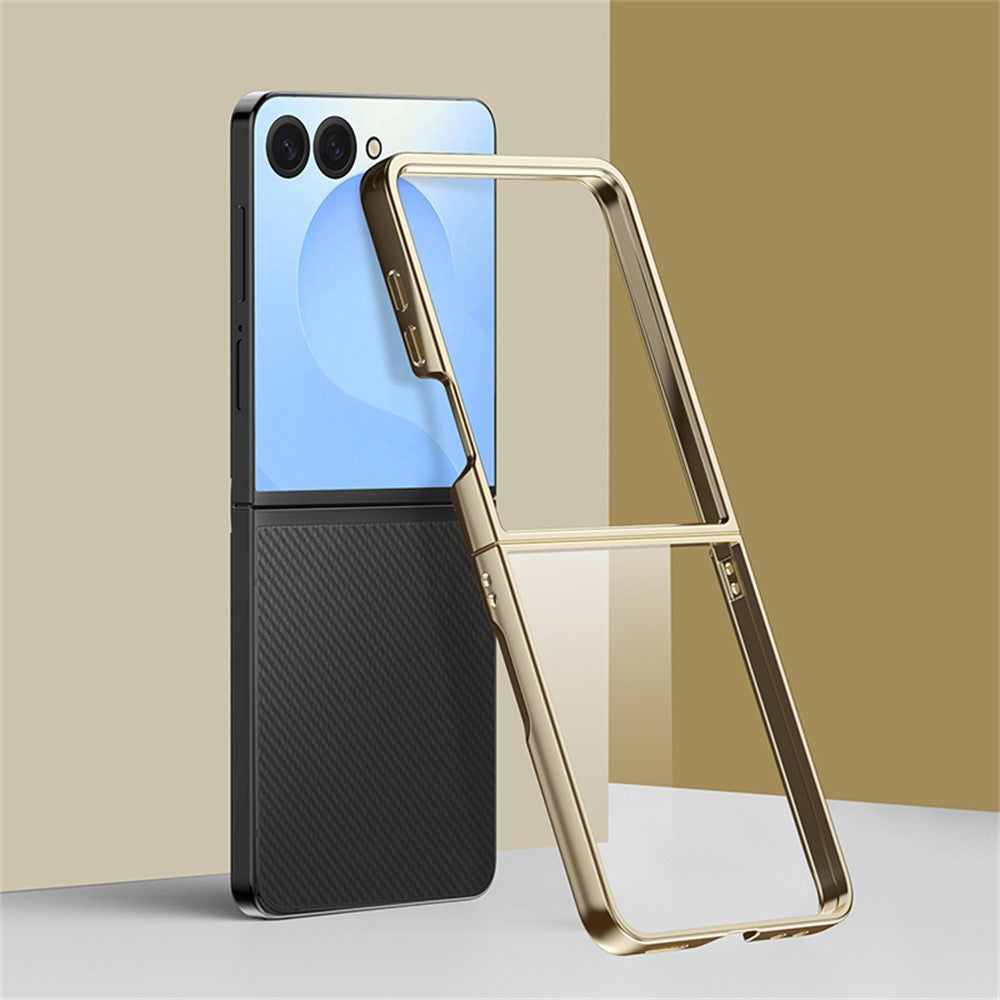 For Samsung Galaxy Z Flip8 Case Electroplating Ultra Thin Transparent PC Phone Cover