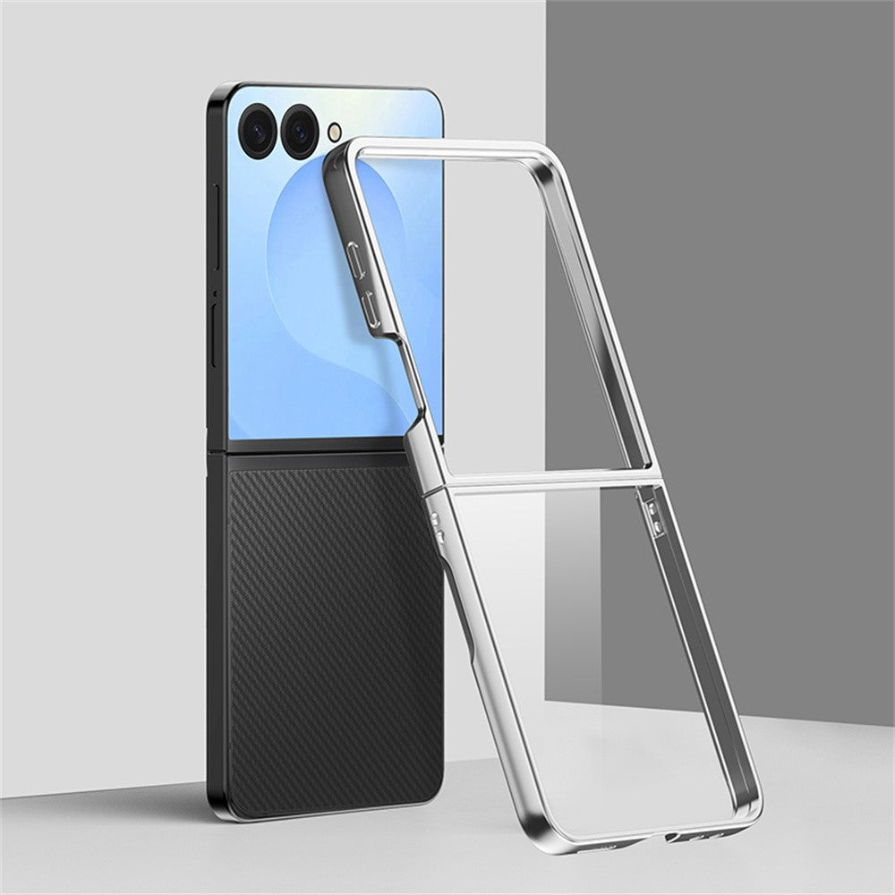 For Samsung Galaxy Z Flip8 Case Electroplating Ultra Thin Transparent PC Phone Cover