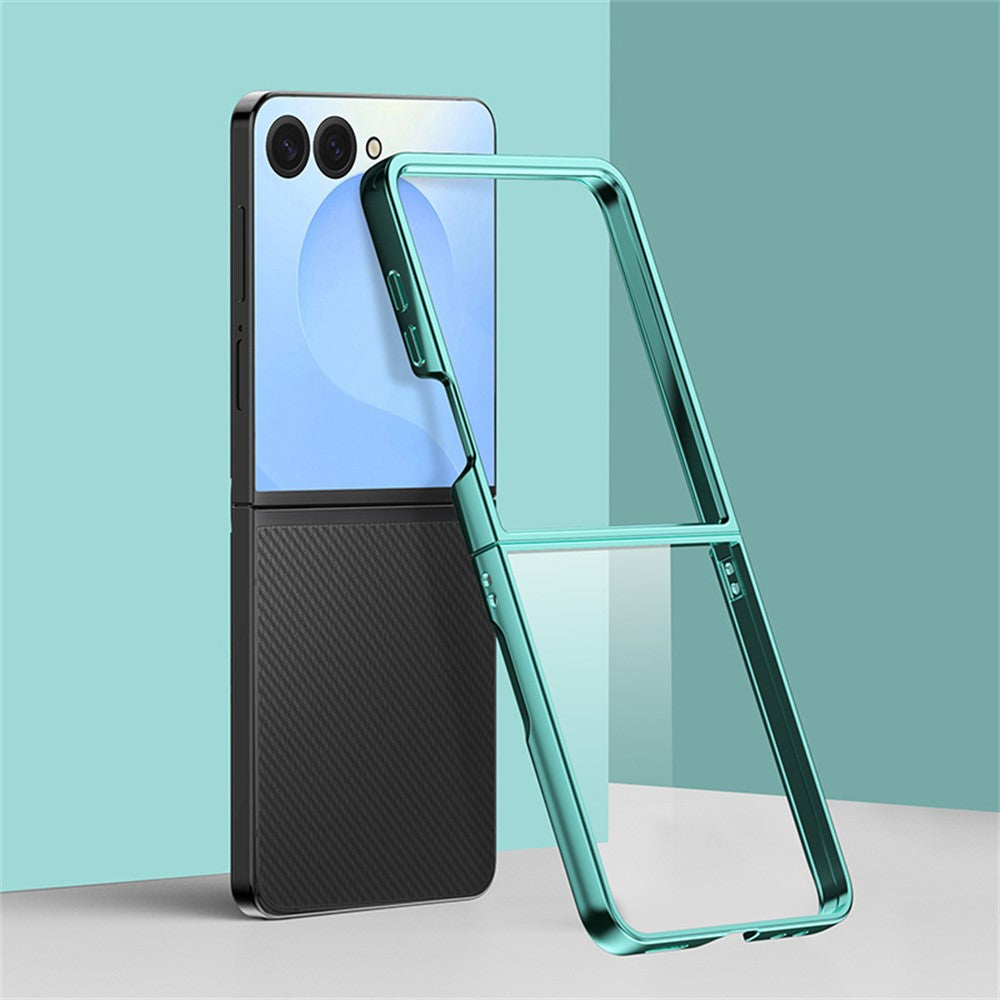 For Samsung Galaxy Z Flip8 Case Electroplating Ultra Thin Transparent PC Phone Cover