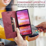 AUTSPACE for Samsung Galaxy S26 Wallet Case  A01 Leather Stand Cover with RFID Blocking Card Holder