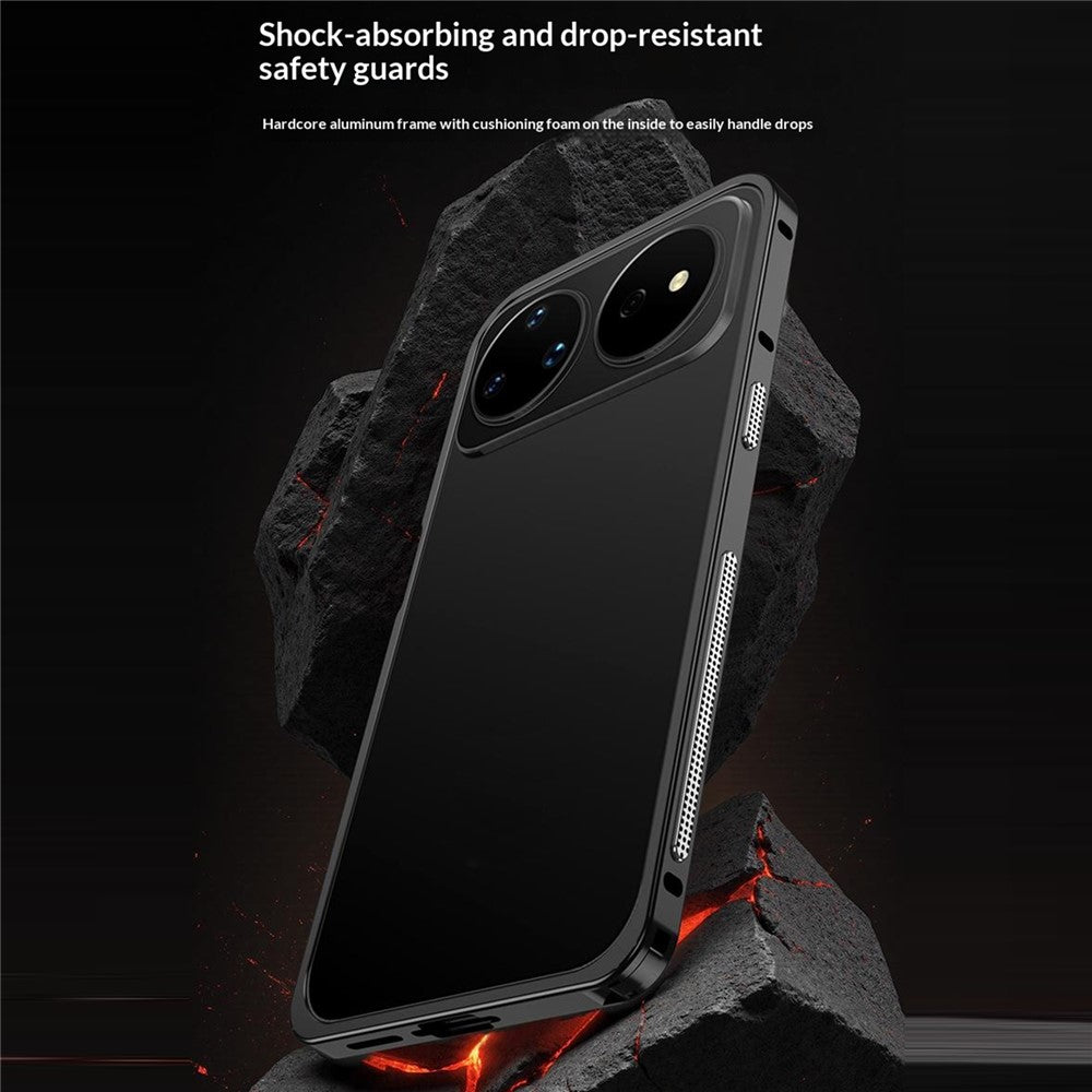 For Huawei nova 16z 5G Bumper Case Metal Frame Heat Dissipation Cover