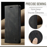 AUTSPACE for iPhone 17 Wallet Case A01 Leather Stand Cover with RFID Blocking Card Holder
