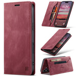 AUTSPACE for iPhone 17 Wallet Case A01 Leather Stand Cover with RFID Blocking Card Holder