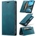 AUTSPACE for iPhone 17 Wallet Case A01 Leather Stand Cover with RFID Blocking Card Holder