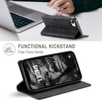 AUTSPACE for iPhone 16e / iPhone 17e Wallet Case A01 Leather Stand Cover with RFID Blocking Card Holder