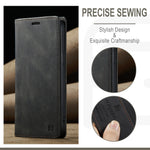 AUTSPACE for iPhone 16e / iPhone 17e Wallet Case A01 Leather Stand Cover with RFID Blocking Card Holder