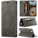 AUTSPACE for iPhone 16e / iPhone 17e Wallet Case A01 Leather Stand Cover with RFID Blocking Card Holder