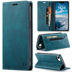 AUTSPACE for iPhone 16e / iPhone 17e Wallet Case A01 Leather Stand Cover with RFID Blocking Card Holder